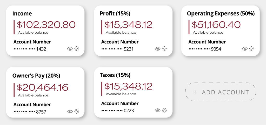 Profit First Multiple Accounts